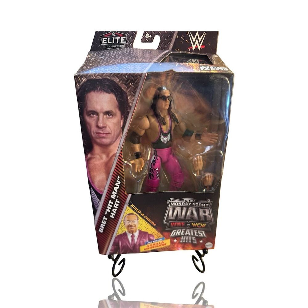 WWE Elite Bret "Hitman" Hart Action Figure Monday Night Wars Series (NIB)